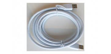 Cables - CABLE USB A/ USB A MACHO/MACHO 2M BLANCO 