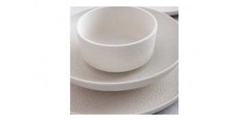 Vajillas - PLATO PORCELANA BLANCA FOSIL HONDO - 21 CM