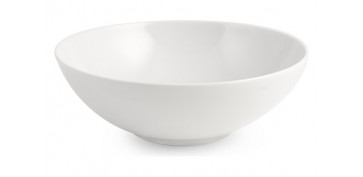 Novedades - ENSALADERA PORCELANA YORK 21 CM BLANCA