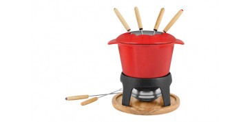 Novedades - FONDUE HIERRO FUNDIDO 11 PIEZAS ROJA