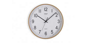 Novedades - RELOJ PARED REDONDO Ã˜ 40 CM MADERA CLARA