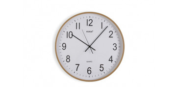 Novedades - RELOJ PARED REDONDO Ã˜ 50 CM MADERA CLARA