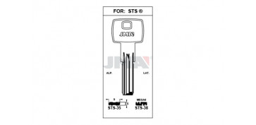 Material de carpintería - LLAVE SEGURIDAD LATON STS-38